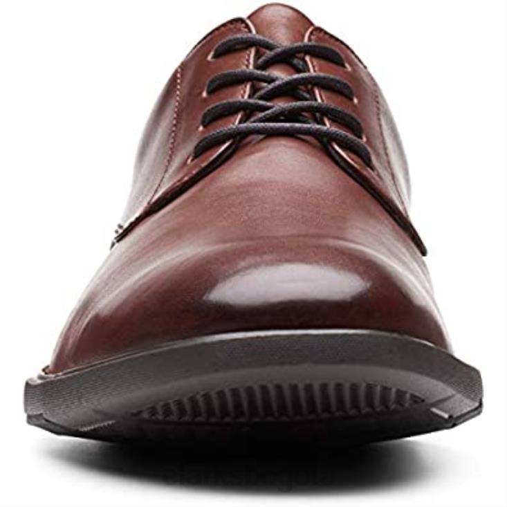Clarks 0DX8L403 zapatos clarks un lipari park para hombre de cuero mahoga ny hombres cuero caoba