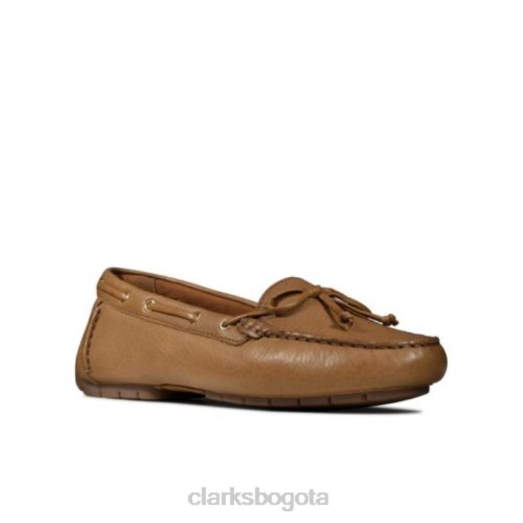 Clarks 0DX8L4031 c mocc barco clarks cuero bronceado mujer cuero marrón