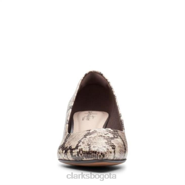 Clarks 0DX8L4033 Clarks topo serpiente textil linvale jerica mujer textil serpiente topo