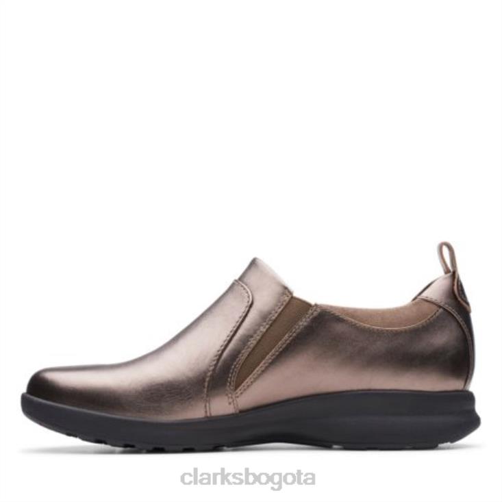 Clarks 0DX8L4034 clarks un adorn zip pebble metalizado mujer guijarro metálico
