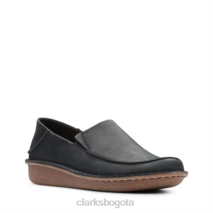 Clarks 0DX8L4037 fun ny go clarks cuero negro mujer cuero negro