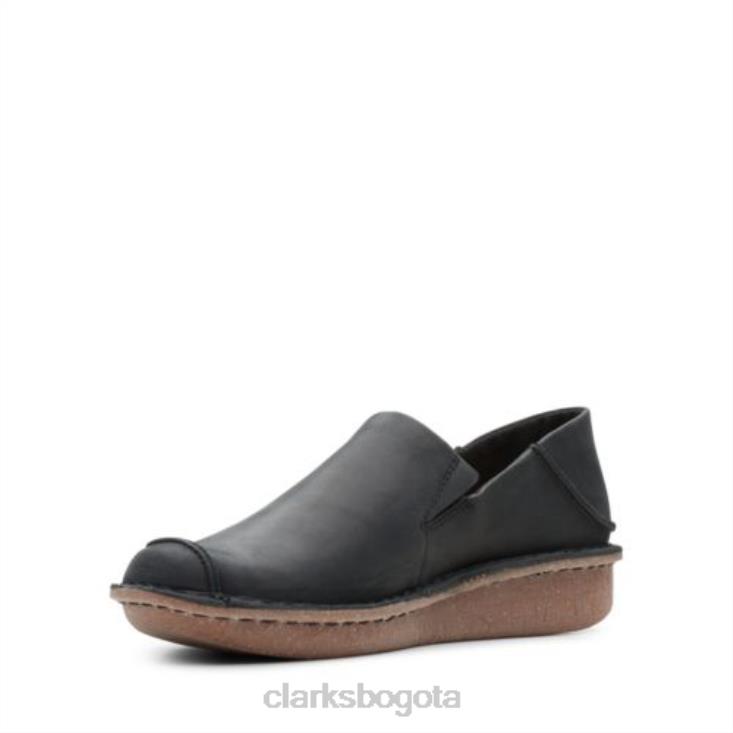 Clarks 0DX8L4037 fun ny go clarks cuero negro mujer cuero negro