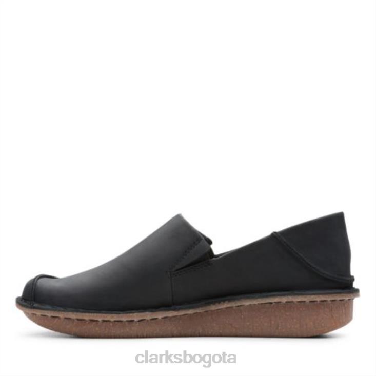 Clarks 0DX8L4037 fun ny go clarks cuero negro mujer cuero negro