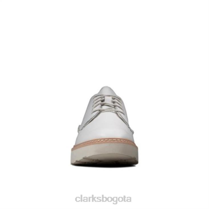 Clarks 0DX8L4038 clarks de cuero blanco trace walk mujer cuero blanco