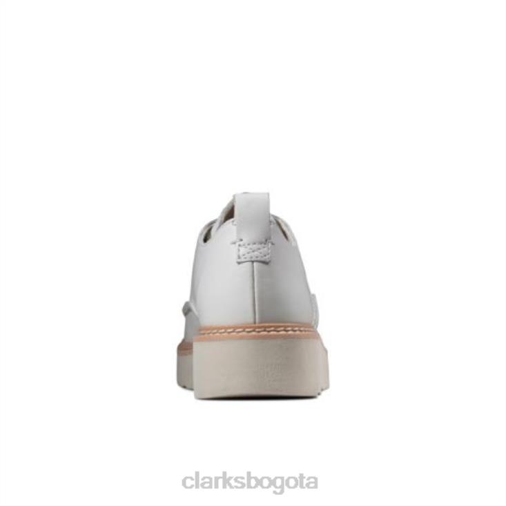 Clarks 0DX8L4038 clarks de cuero blanco trace walk mujer cuero blanco