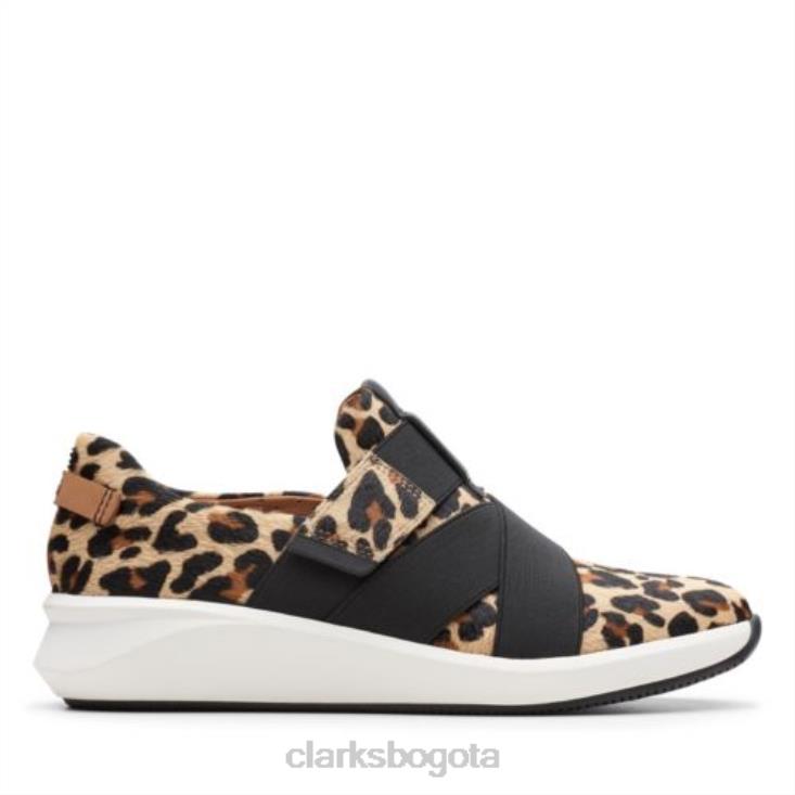 Clarks 0DX8L4041 correa clarks leopardo un rio mujer leopardo