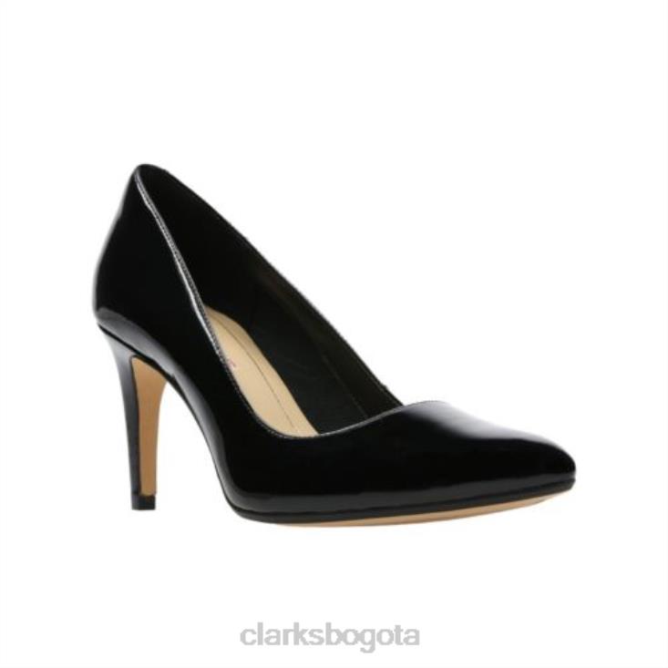 Clarks 0DX8L4059 Clarks charol negro Laina Rae unisexo charol negro