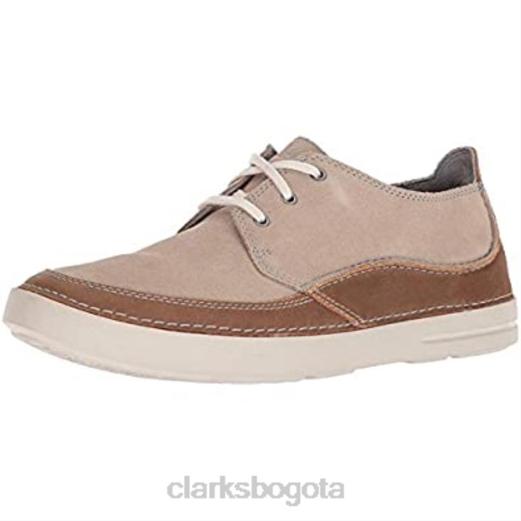 Clarks 0DX8L406 zapatilla gosler edge para hombre gamuza arena clarks hombres gamuza arena