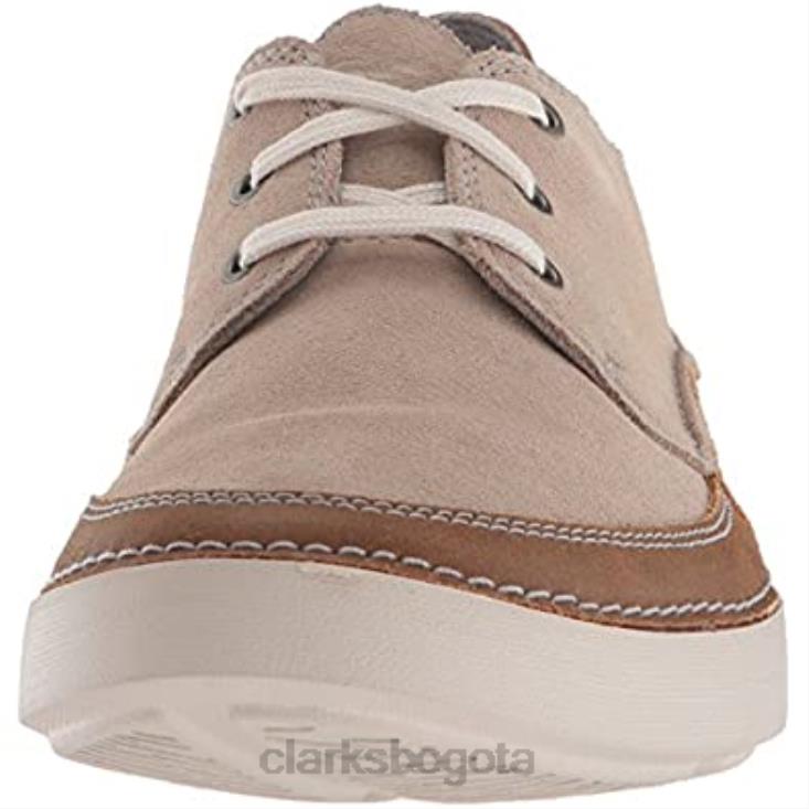 Clarks 0DX8L406 zapatilla gosler edge para hombre gamuza arena clarks hombres gamuza arena