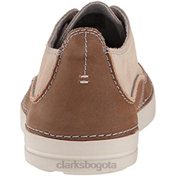 Clarks 0DX8L406 zapatilla gosler edge para hombre gamuza arena clarks hombres gamuza arena