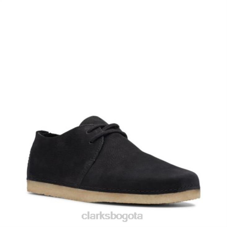 Clarks 0DX8L4061 ashton clarks nobuk negro unisexo nubuck negro