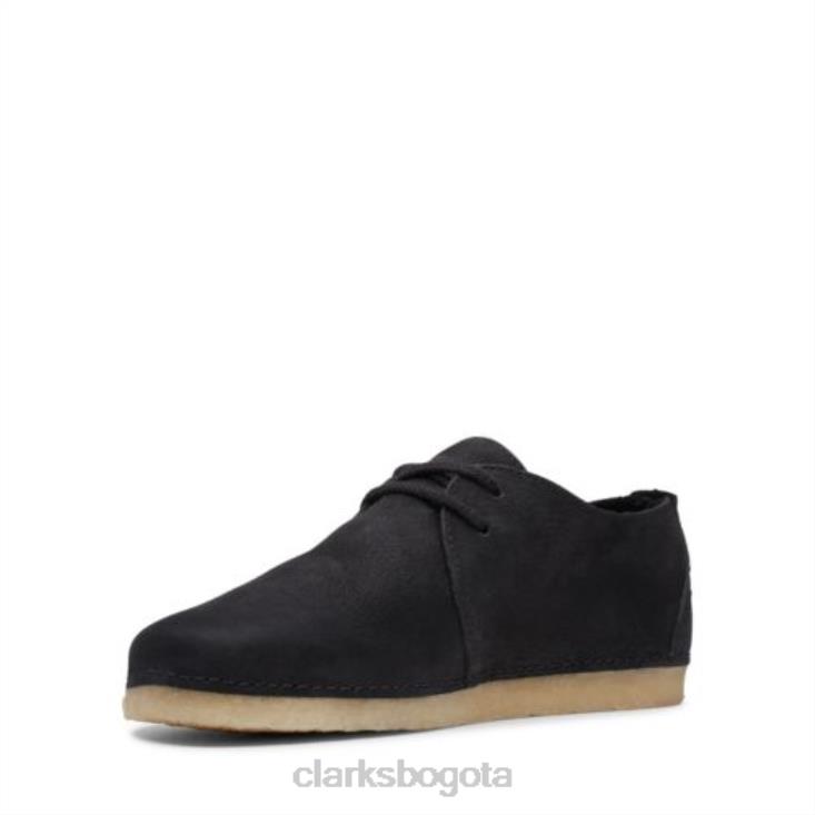 Clarks 0DX8L4061 ashton clarks nobuk negro unisexo nubuck negro