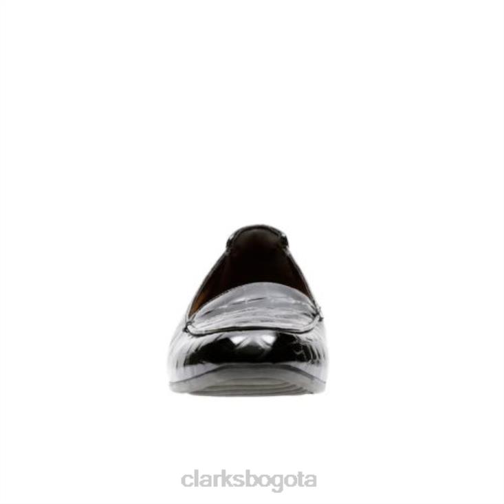 Clarks 0DX8L4063 keesha luca clarks charol negro/cocodrilo unisexo charol negro/cocodrilo