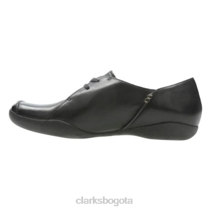 Clarks 0DX8L4065 clarks cuero negro felicia vale unisexo cuero negro