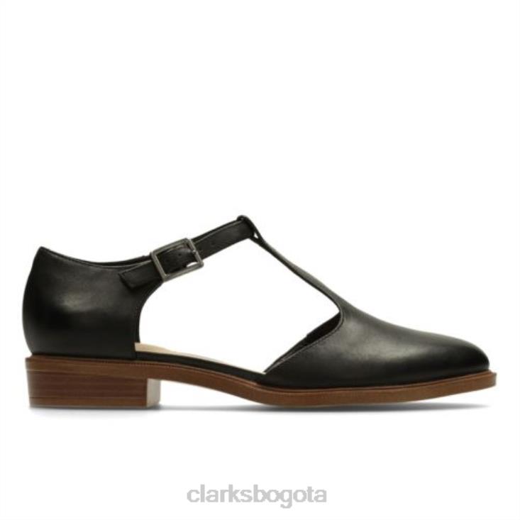 Clarks 0DX8L4066 clarks taylor palma cuero negro unisexo cuero negro