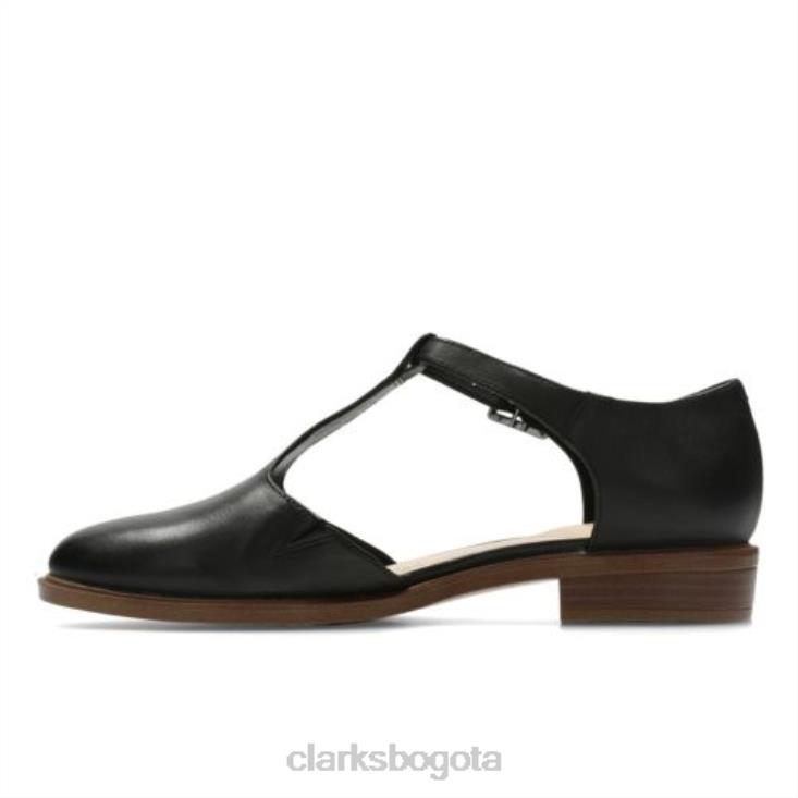 Clarks 0DX8L4066 clarks taylor palma cuero negro unisexo cuero negro