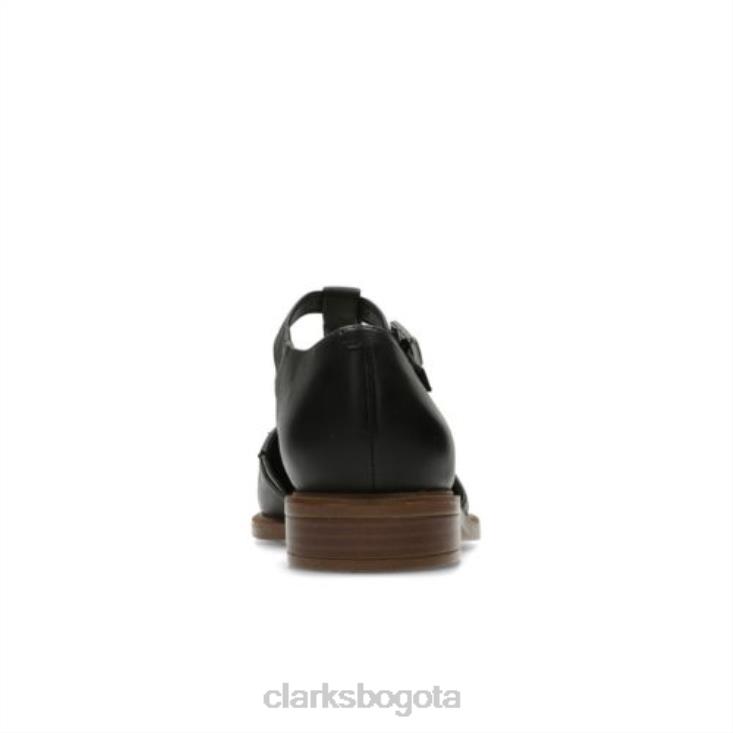Clarks 0DX8L4066 clarks taylor palma cuero negro unisexo cuero negro