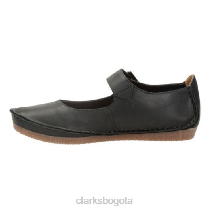 Clarks 0DX8L4067 clarks de cuero negro janey junio unisexo cuero negro