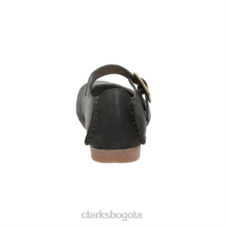 Clarks 0DX8L4067 clarks de cuero negro janey junio unisexo cuero negro