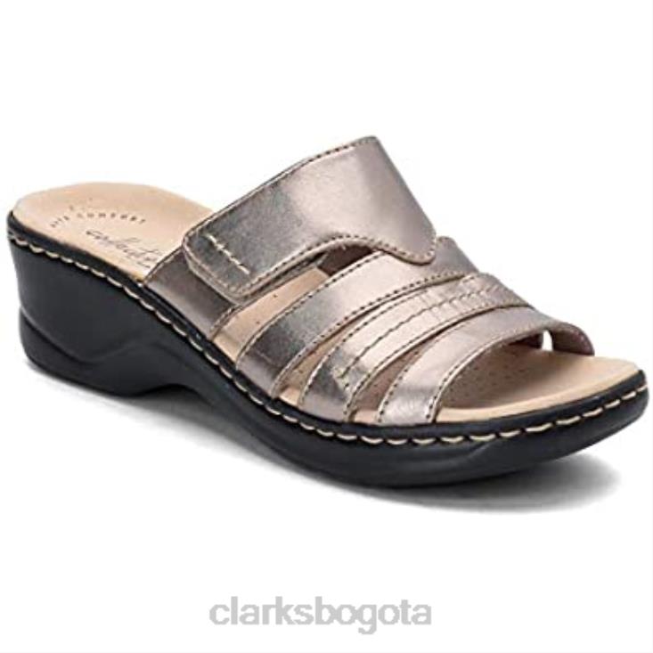Clarks 0DX8L407 sandalias clarks lexi sabrina para mujer peltre mujer estaño