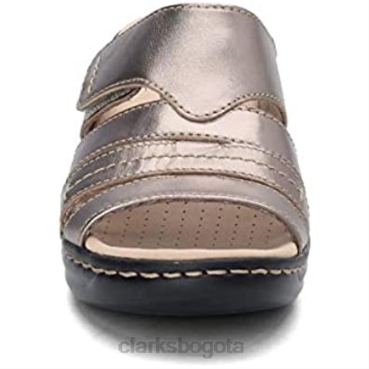 Clarks 0DX8L407 sandalias clarks lexi sabrina para mujer peltre mujer estaño