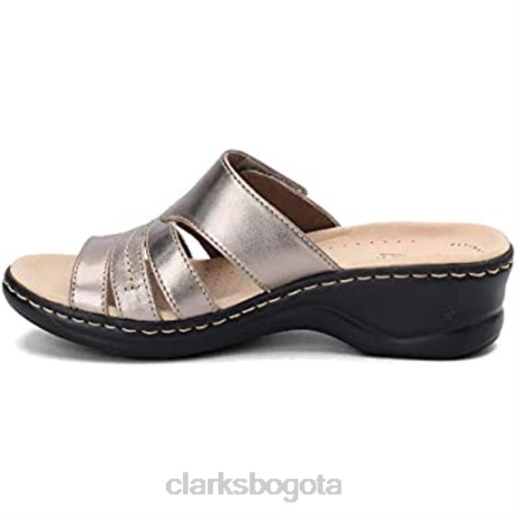 Clarks 0DX8L407 sandalias clarks lexi sabrina para mujer peltre mujer estaño
