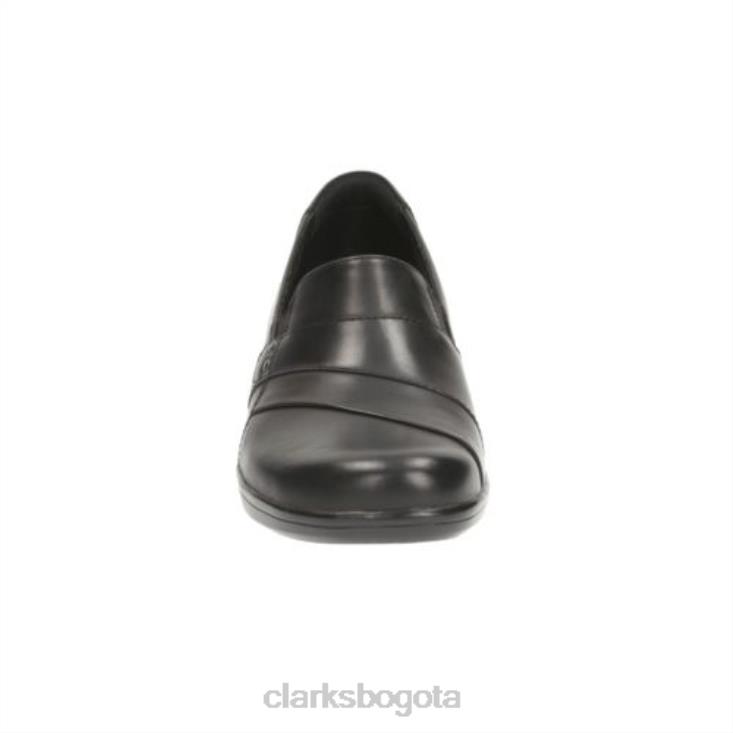 Clarks 0DX8L4072 Clarks de cuero negro caléndula unisexo cuero negro