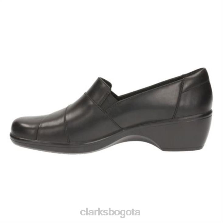 Clarks 0DX8L4072 Clarks de cuero negro caléndula unisexo cuero negro