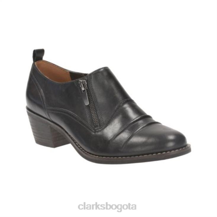Clarks 0DX8L4074 clarks hamlyn marie cuero negro unisexo cuero negro