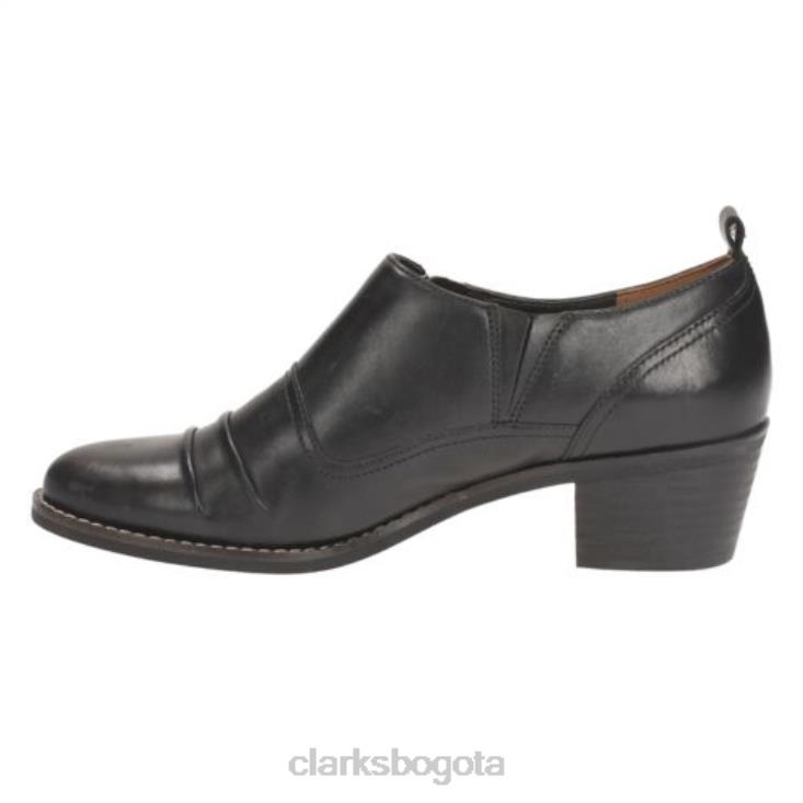 Clarks 0DX8L4074 clarks hamlyn marie cuero negro unisexo cuero negro