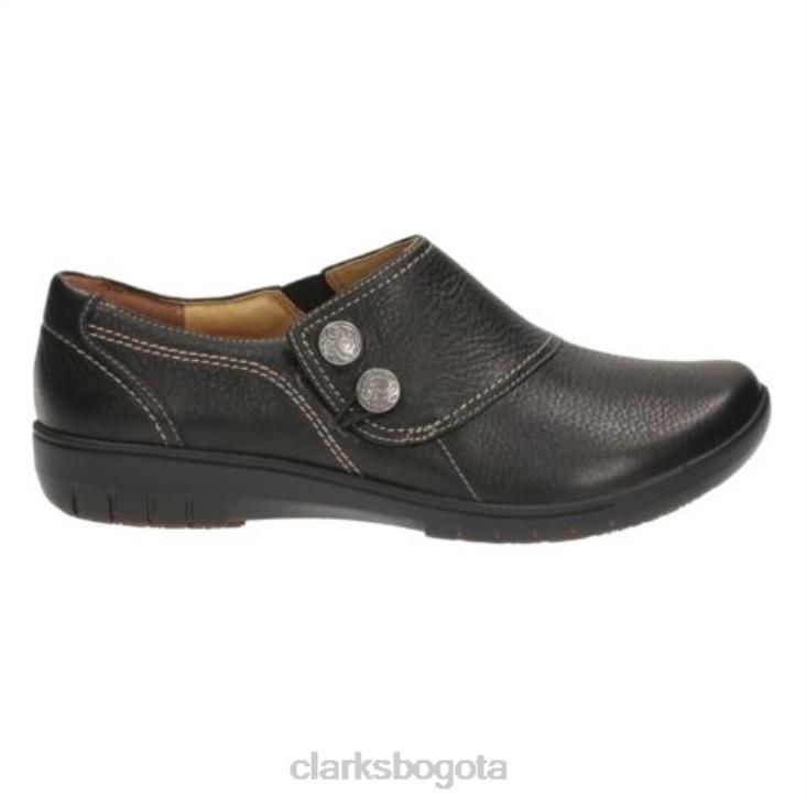 Clarks 0DX8L4076 Clarks Un Whisper de cuero negro unisexo cuero negro