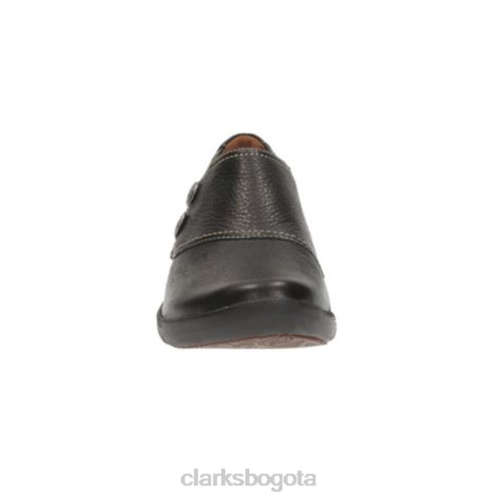 Clarks 0DX8L4076 Clarks Un Whisper de cuero negro unisexo cuero negro