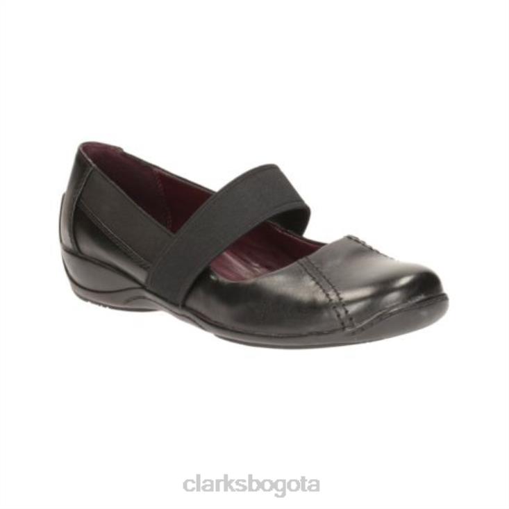 Clarks 0DX8L4084 molinillo de café de cuero negro clarks unisexo cuero negro