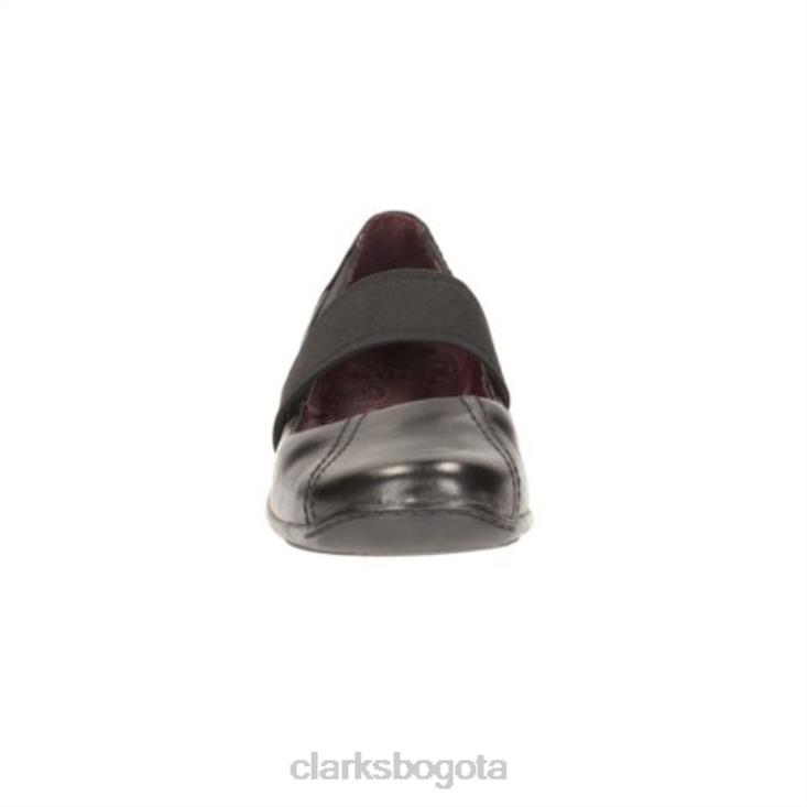 Clarks 0DX8L4084 molinillo de café de cuero negro clarks unisexo cuero negro