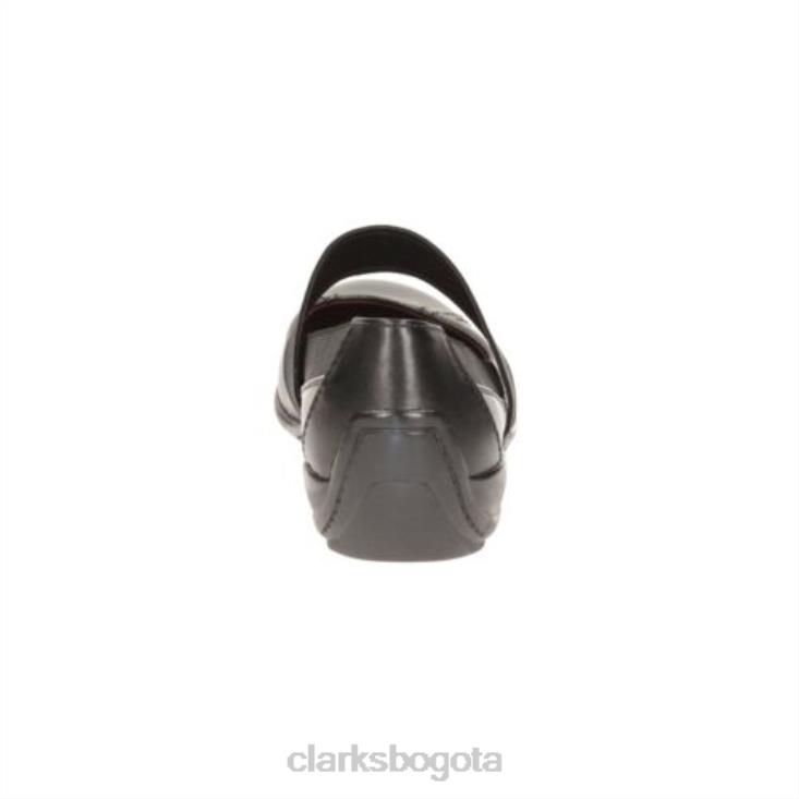 Clarks 0DX8L4084 molinillo de café de cuero negro clarks unisexo cuero negro