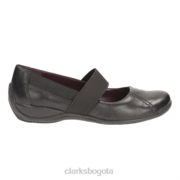 Clarks 0DX8L4086 molinillo de café clarks de cuero negro unisexo cuero negro