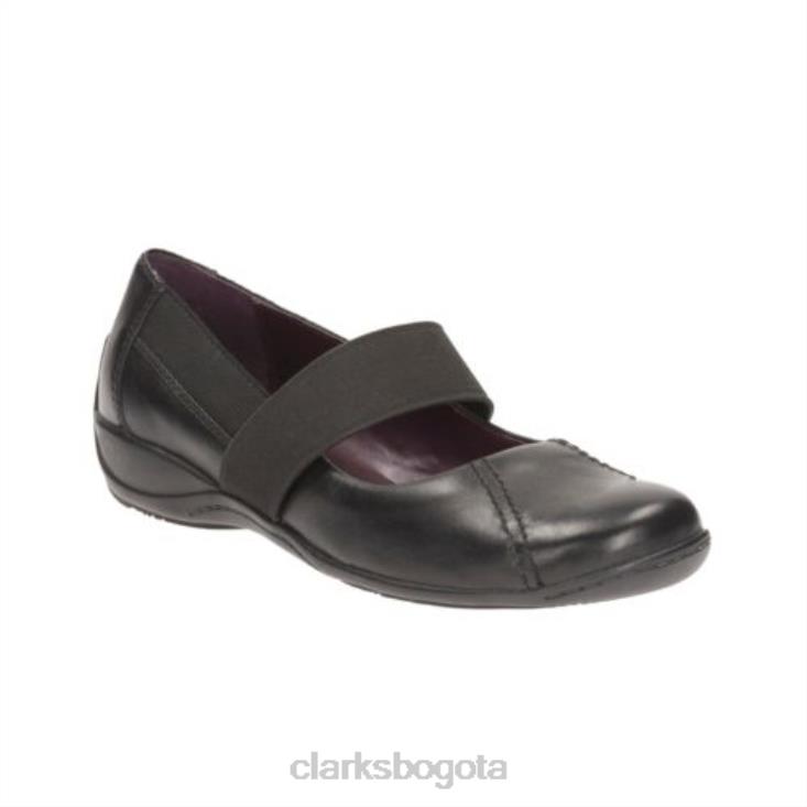 Clarks 0DX8L4086 molinillo de café clarks de cuero negro unisexo cuero negro