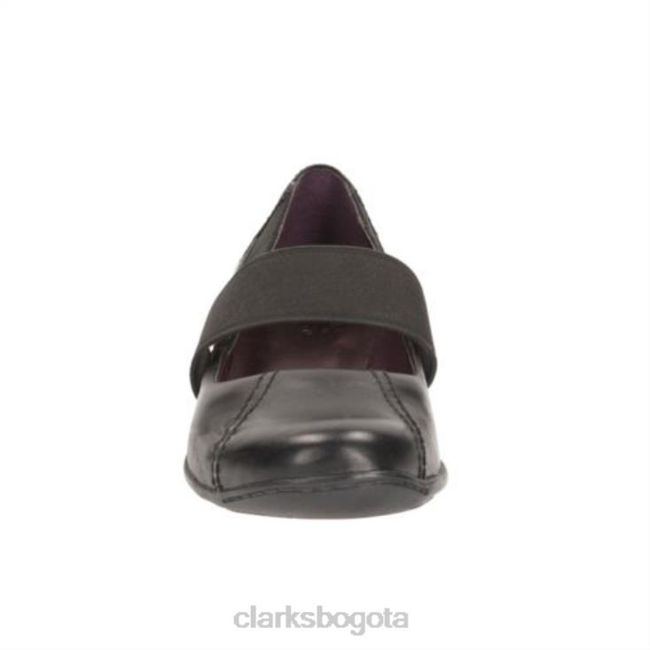 Clarks 0DX8L4086 molinillo de café clarks de cuero negro unisexo cuero negro
