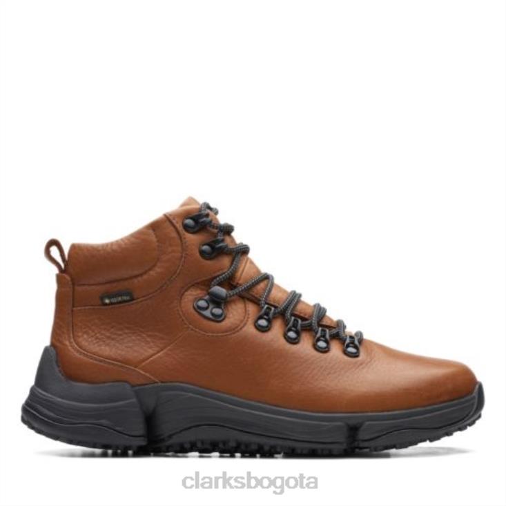 Clarks 0DX8L4090 clarks tri path day2 gtx cuero tostado unisexo cuero marrón