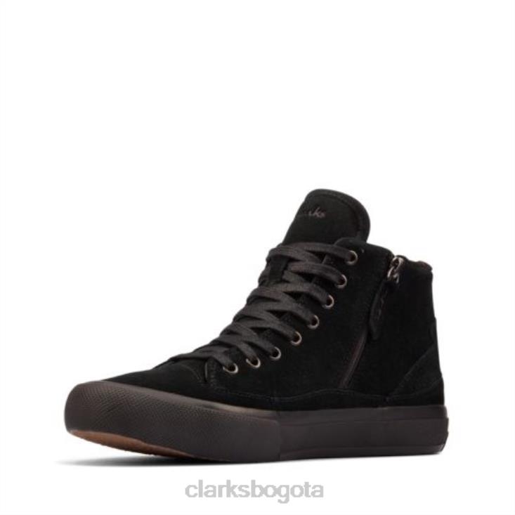 Clarks 0DX8L4092 negro sde wlined aceley zip hi clarks unisexo negro sde wlined