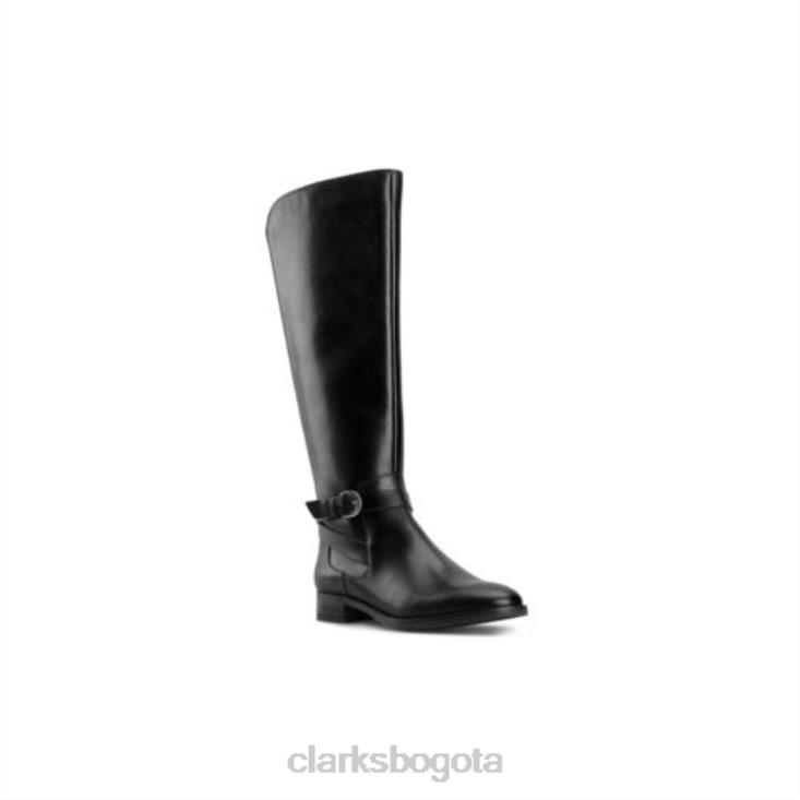 Clarks 0DX8L4094 clarks hamble de cuero negro alto unisexo cuero negro