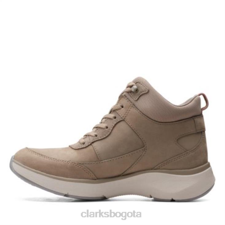 Clarks 0DX8L4095 wave 20 mid clarks sage combi unisexo combinación de salvia