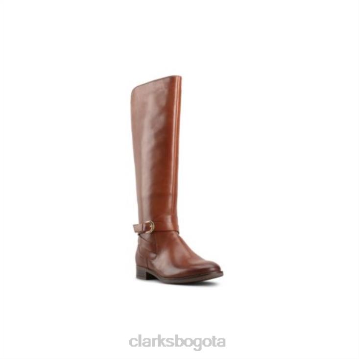 Clarks 0DX8L4096 clarks de cuero tostado oscuro hamble high unisexo cuero bronceado oscuro