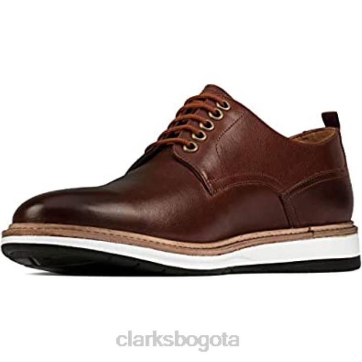 Clarks 0DX8L410 clarks chantry walk nubuck azul marino cuero tostado oscuro unisexo cuero bronceado oscuro
