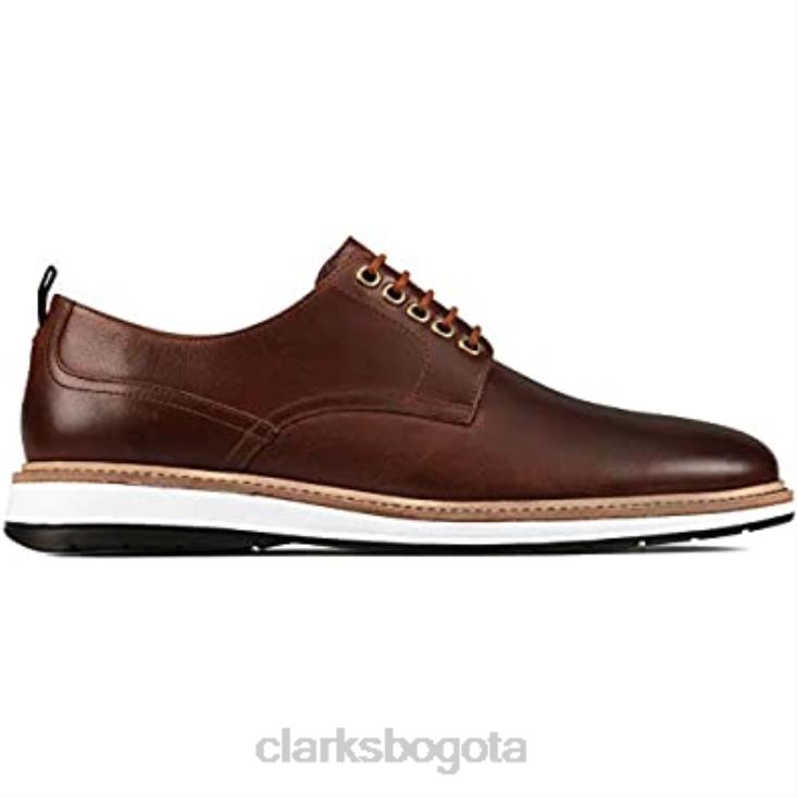 Clarks 0DX8L410 clarks chantry walk nubuck azul marino cuero tostado oscuro unisexo cuero bronceado oscuro