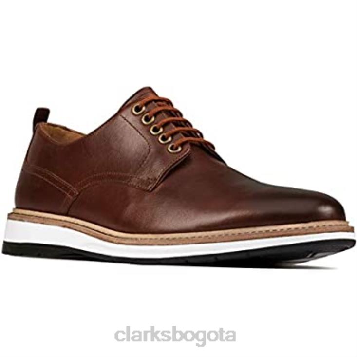 Clarks 0DX8L410 clarks chantry walk nubuck azul marino cuero tostado oscuro unisexo cuero bronceado oscuro