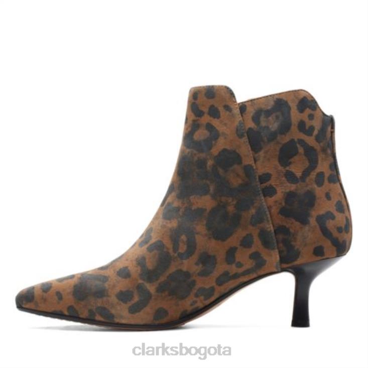 Clarks 0DX8L4100 clarks estampado leopardo violeta 55 zip unisexo estampado de leopardo