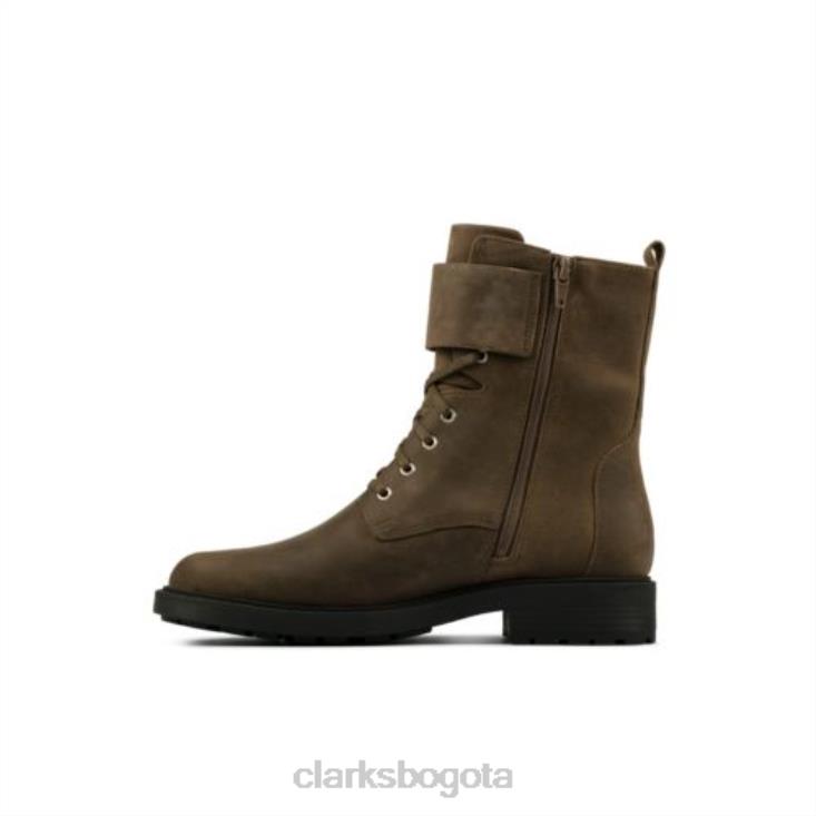 Clarks 0DX8L4107 clarks orinoco2 lace cuero oliva oscuro unisexo cuero oliva oscuro