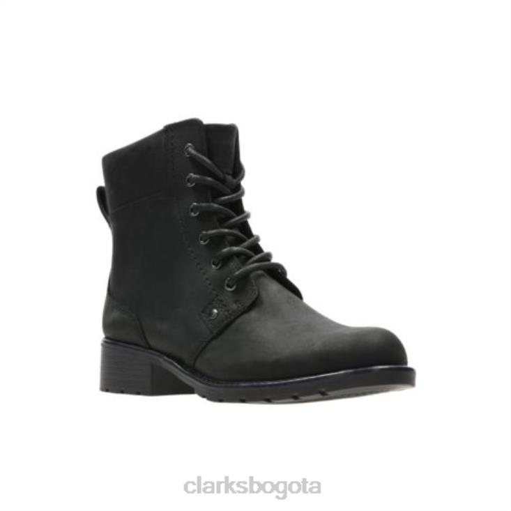Clarks 0DX8L4112 Clarks de cuero negro Orinoco Spice unisexo cuero negro