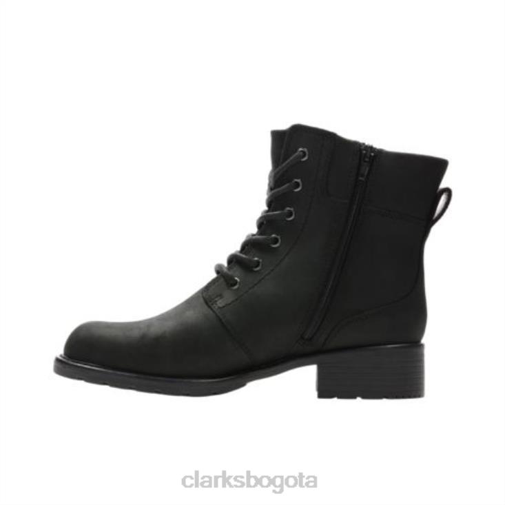 Clarks 0DX8L4112 Clarks de cuero negro Orinoco Spice unisexo cuero negro